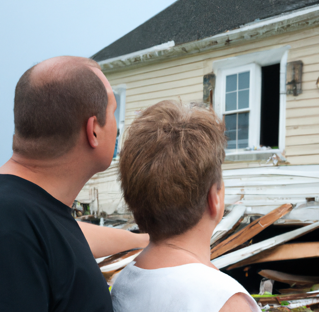Home damage being evaluated by a public adjuster in fort worth